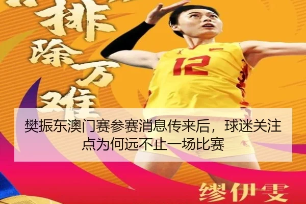 樊振东澳门赛参赛消息传来后，球迷关注点为何远不止一场比赛